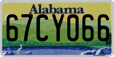 AL license plate 67CY066