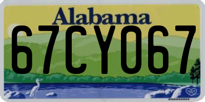 AL license plate 67CY067