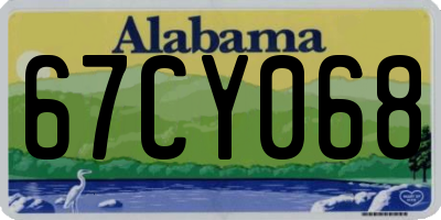 AL license plate 67CY068