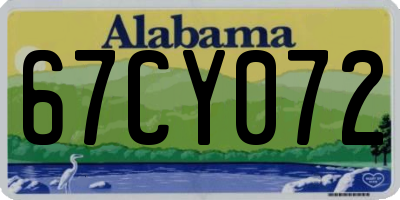AL license plate 67CY072
