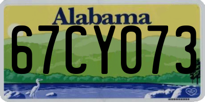 AL license plate 67CY073