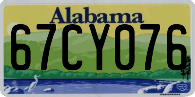AL license plate 67CY076