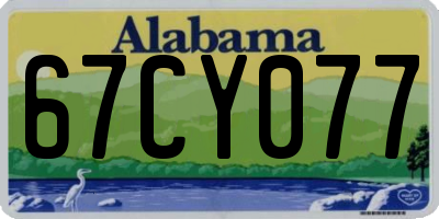 AL license plate 67CY077