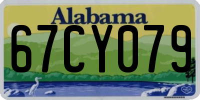 AL license plate 67CY079