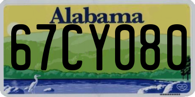 AL license plate 67CY080