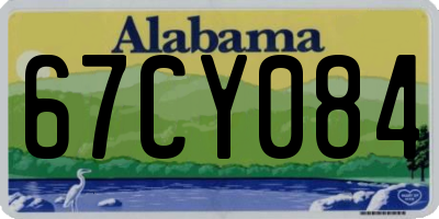 AL license plate 67CY084