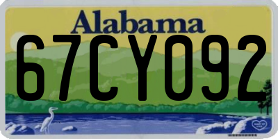 AL license plate 67CY092