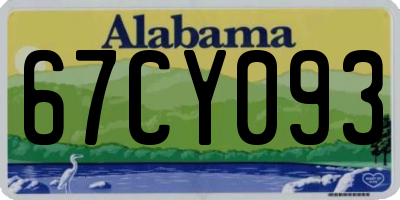 AL license plate 67CY093