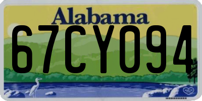 AL license plate 67CY094