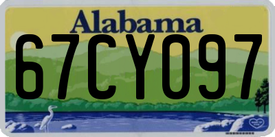 AL license plate 67CY097