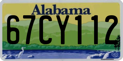 AL license plate 67CY112