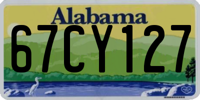AL license plate 67CY127