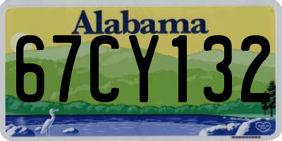 AL license plate 67CY132