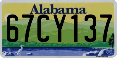 AL license plate 67CY137