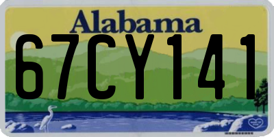 AL license plate 67CY141