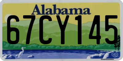 AL license plate 67CY145