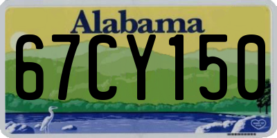 AL license plate 67CY150