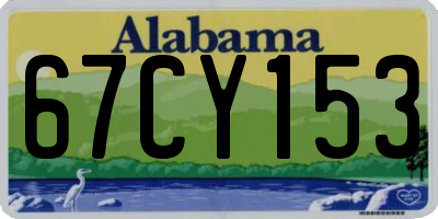 AL license plate 67CY153