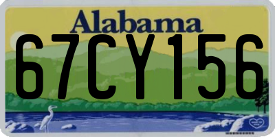 AL license plate 67CY156