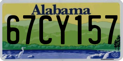 AL license plate 67CY157