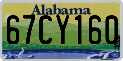 AL license plate 67CY160