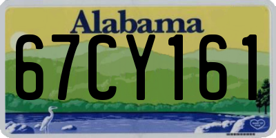 AL license plate 67CY161
