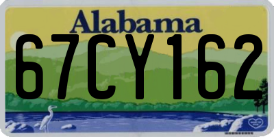 AL license plate 67CY162