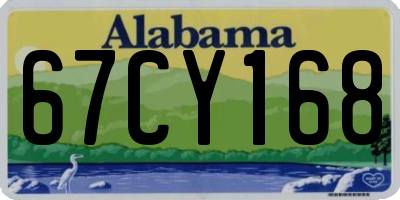 AL license plate 67CY168