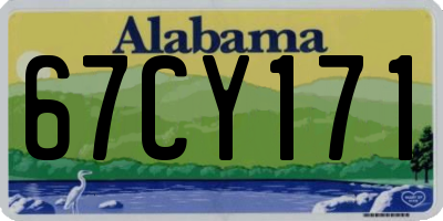 AL license plate 67CY171
