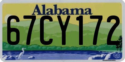 AL license plate 67CY172