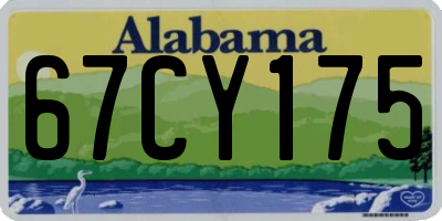 AL license plate 67CY175