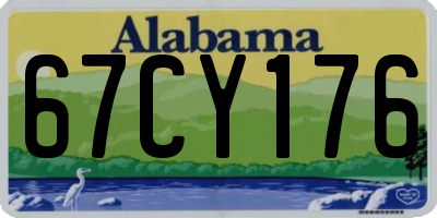 AL license plate 67CY176