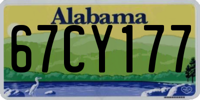 AL license plate 67CY177
