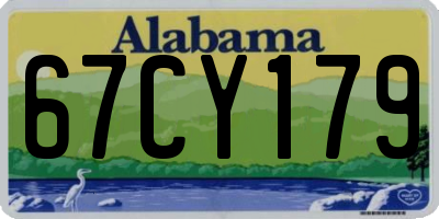 AL license plate 67CY179