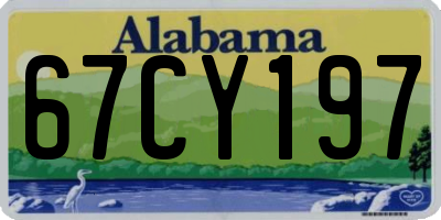 AL license plate 67CY197