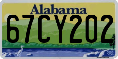 AL license plate 67CY202