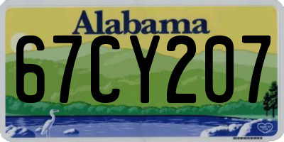 AL license plate 67CY207