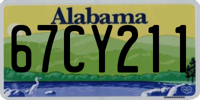 AL license plate 67CY211