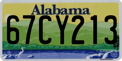 AL license plate 67CY213