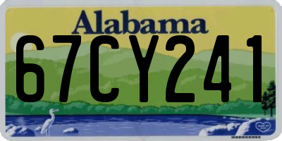 AL license plate 67CY241