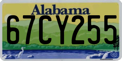 AL license plate 67CY255