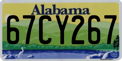 AL license plate 67CY267