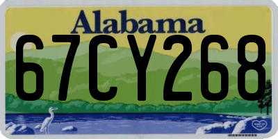 AL license plate 67CY268