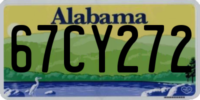 AL license plate 67CY272