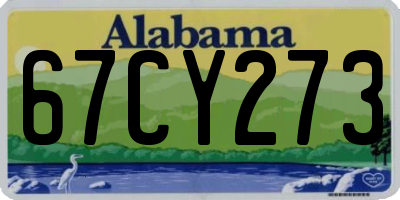 AL license plate 67CY273