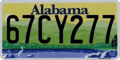 AL license plate 67CY277