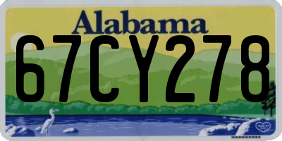 AL license plate 67CY278