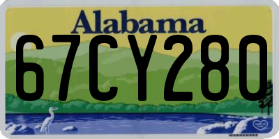 AL license plate 67CY280