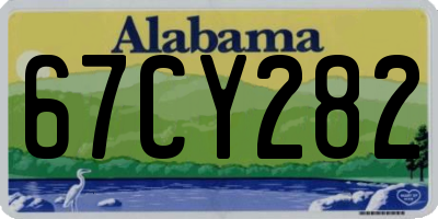 AL license plate 67CY282