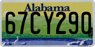 AL license plate 67CY290